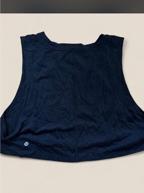 lululemon athletica Black Cropped Muscle Tank